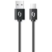 ALIGATOR Podatkovni kabel 2A, USB-C, črn