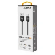 ALIGATOR Podatkovni kabel 2A USB-C 2 m črn