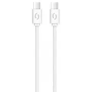 ALIGATOR Podatkovni kabel POWER 3A, USB-C/USB-C, bel
