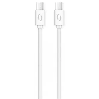 ALIGATOR Podatkovni kabel POWER 3A, USB-C/USB-C, bel