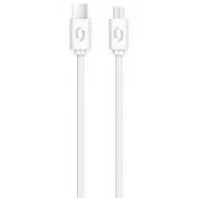 ALIGATOR Podatkovni kabel POWER 3A, USB-C/microUSB, bela