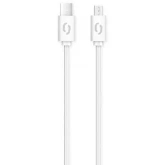 ALIGATOR Podatkovni kabel POWER 3A, USB-C/microUSB, bela ALIGATOR Podatkovni kabel POWER 3A, USB-C/microUSB, bela