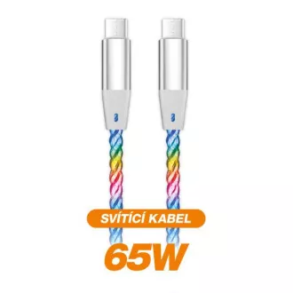 ALIGATOR podatkovni kabel LIGHT 3A, 65W USB-C/USB-C 1,2m