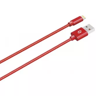 ALIGATOR PREMIUM Podatkovni kabel 2A, Lightning rdeč