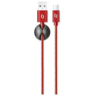 ALIGATOR PREMIUM Podatkovni kabel 2A, USB-C rdeč ALIGATOR PREMIUM Podatkovni kabel 2A, USB-C rdeč