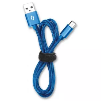 ALIGATOR PREMIUM Podatkovni kabel 2A, USB-C, modri