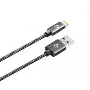 ALIGATOR PREMIUM 2A kabel, Lightning, 50 cm, črn