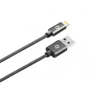 ALIGATOR PREMIUM 2A kabel, Lightning 2 m, črn