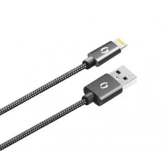 ALIGATOR PREMIUM 2A kabel, Lightning 2 m, črn