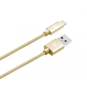 ALIGATOR PREMIUM 2A kabel, Lightning 2 m, zlati ALIGATOR PREMIUM 2A kabel, Lightning 2 m, zlati