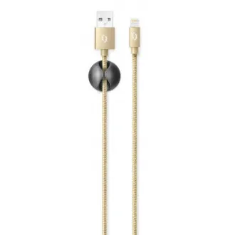 ALIGATOR PREMIUM 2A kabel, Lightning 2 m, zlati ALIGATOR PREMIUM 2A kabel, Lightning 2 m, zlati