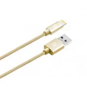 ALIGATOR PREMIUM 2A kabel, Lightning 2 m, zlati
