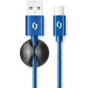 ALIGATOR PREMIUM 2A kabel, USB-C, modri