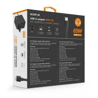 Aligator Power Delivery 65W adapter USB-C