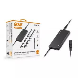 Univerzalni adapter za prenosne računalnike s 16 zamenljivimi priključki in USB, 90 W