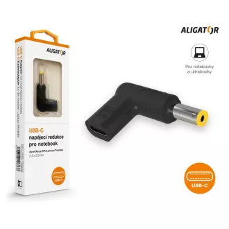 Aligatorjev napajalnik USB-C 5,5x2,5 mm za prenosnike Acer/Asus/HP/Lenovo/Toshiba