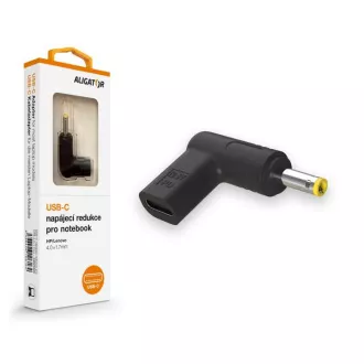 Napajalnik Aligator USB-C 4,0 x 1,7 mm za prenosnike HP/Lenovo