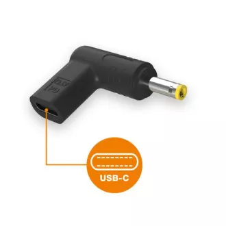 Napajalnik Aligator USB-C 4,0 x 1,7 mm za prenosnike HP/Lenovo