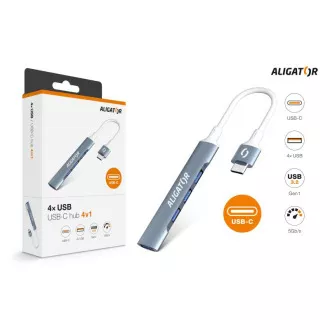 Aligatorsko vozlišče USB-C / 4x USB
