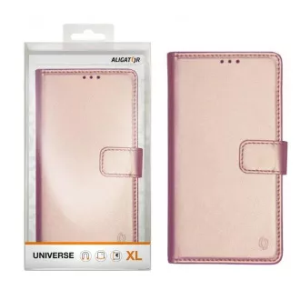 ALIGATOR etui UNIVERSE, velikost XL(160*81) roza-zlata