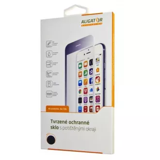 Aligator Screen protector GLASS PRINT iPhone 6/6S Plus črn