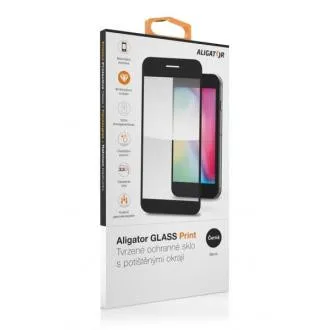 Aligator zaščitno kaljeno steklo GLASS PRINT, Xiaomi Redmi Note 12 4G/5G, črno, lepilo za celoten zaslon Aligator zaščitno kaljeno steklo GLASS PRINT, Xiaomi Redmi Note 12 4G/5G, črno, lepilo za celoten zaslon