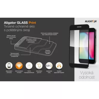 Aligator zaščitno kaljeno steklo GLASS PRINT, Xiaomi Redmi A2, črno, lepilo za celoten zaslon Aligator zaščitno kaljeno steklo GLASS PRINT, Xiaomi Redmi A2, črno, lepilo za celoten zaslon