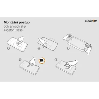 Aligator zaščitno kaljeno steklo GLASS PRINT, Xiaomi Redmi A2, črno, lepilo za celoten zaslon Aligator zaščitno kaljeno steklo GLASS PRINT, Xiaomi Redmi A2, črno, lepilo za celoten zaslon