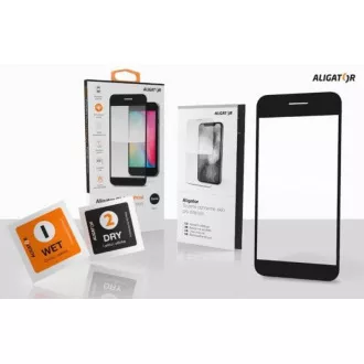 Aligator zaščitno kaljeno steklo GLASS PRINT, Xiaomi Redmi A2, črno, lepilo za celoten zaslon Aligator zaščitno kaljeno steklo GLASS PRINT, Xiaomi Redmi A2, črno, lepilo za celoten zaslon