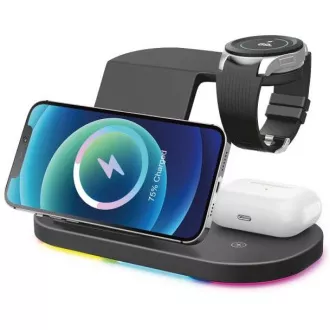 Aligator Smart Station S z brezžičnim polnjenjem 3-v-1, 15 W