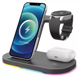Aligator Smart Station S z brezžičnim polnjenjem 3-v-1, 15 W