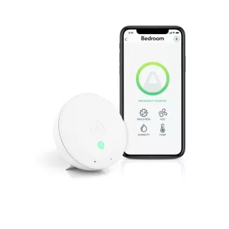 AirThings Wave mini - senzor kakovosti zraka, vlage, temperature in kemikalij v zraku