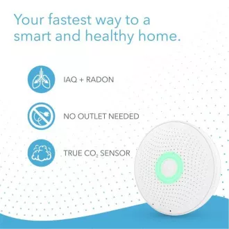 AirThings Wave plus - senzor kakovosti zraka, radona, vlage, temperature, hlapnih organskih spojin, CO2 in tlaka AirThings Wave plus - senzor kakovosti zraka, radona, vlage, temperature, hlapnih organskih spojin, CO2 in tlaka