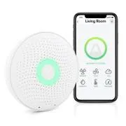 AirThings Wave plus - senzor kakovosti zraka, radona, vlage, temperature, hlapnih organskih spojin, CO2 in tlaka