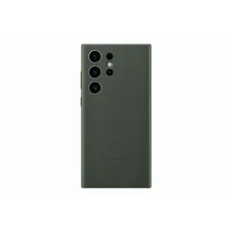 Samsung Usnjeni zadnji pokrov za Samsung Galaxy S23 Ultra Green