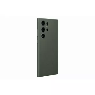 Samsung Usnjeni zadnji pokrov za Samsung Galaxy S23 Ultra Green
