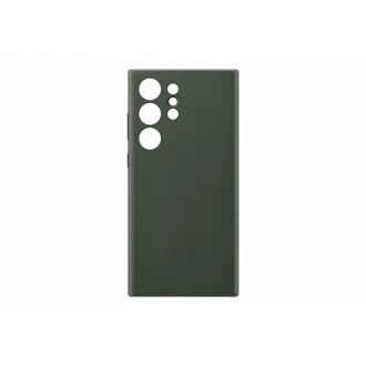 Samsung Usnjeni zadnji pokrov za Samsung Galaxy S23 Ultra Green
