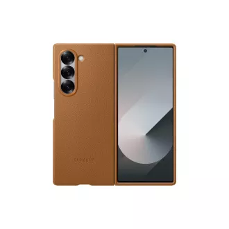 Samsung Zaščitni ovitek iz veganskega usnja za Fold 6 Brown Samsung Zaščitni ovitek iz veganskega usnja za Fold 6 Brown