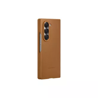 Samsung Zaščitni ovitek iz veganskega usnja za Fold 6 Brown Samsung Zaščitni ovitek iz veganskega usnja za Fold 6 Brown