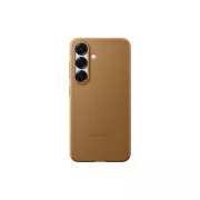 Samsung Zaščitni ovitek iz veganskega usnja za Galaxy S25 Brown