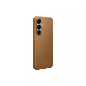 Samsung Zaščitni ovitek iz veganskega usnja za Galaxy S25 Brown