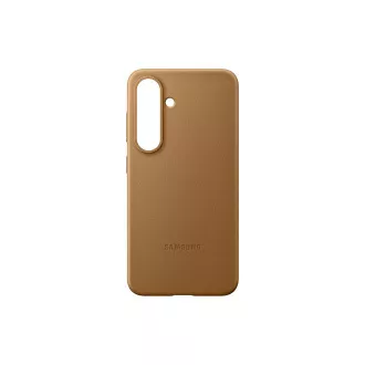 Samsung Zaščitni ovitek iz veganskega usnja za Galaxy S25 Brown
