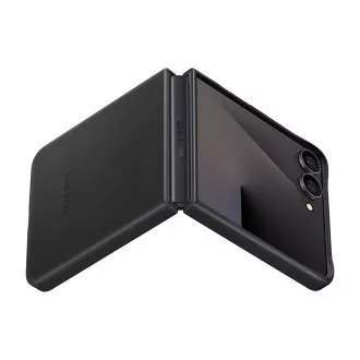 Samsung Zaščitni ovitek iz veganskega usnja Flip7 Black