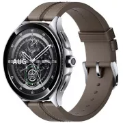 Xiaomi Watch 2 Pro/46mm/srebrna/legantni trak/rjava