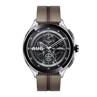 Xiaomi Watch 2 Pro/46mm/srebrna/legantni trak/rjava