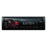 Avtoradio Pioneer MVH-230 z USB in Bluetooth z vgrajenim mikrofonom rdeče barve