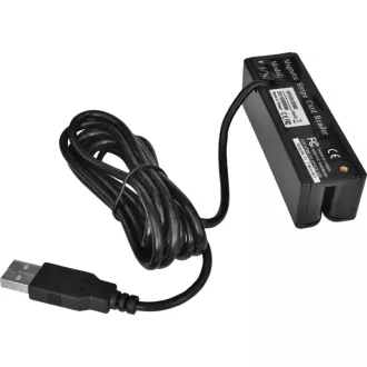 Tristopenjski čitalnik magnetnih kartic MSR-100A, USB-COM, črn Tristopenjski čitalnik magnetnih kartic MSR-100A, USB-COM, črn