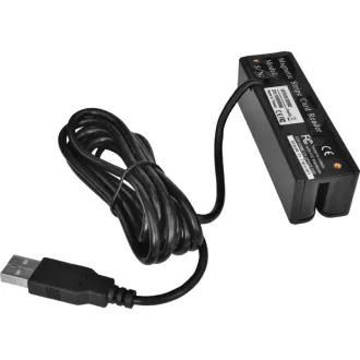 Tristopenjski čitalnik magnetnih kartic MSR-100A, USB-COM, črn Tristopenjski čitalnik magnetnih kartic MSR-100A, USB-COM, črn