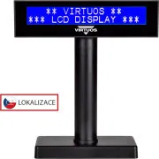 LCD zaslon Virtuos FL-2026 2x20, serijski, črn