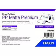 PP mat etiketa Premium, 76 mm x 51 mm, 535 etiket